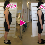 体重55.1kg → 51.8kg/体脂肪率34.7% → 27.2% ビフォーアフターの写真